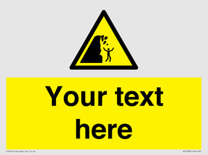 Custom Warning unstable cliff